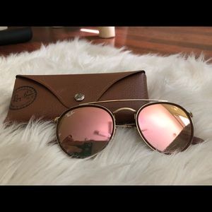 Round Double Bridge Raybans (PRICE NEGOTIABLE)